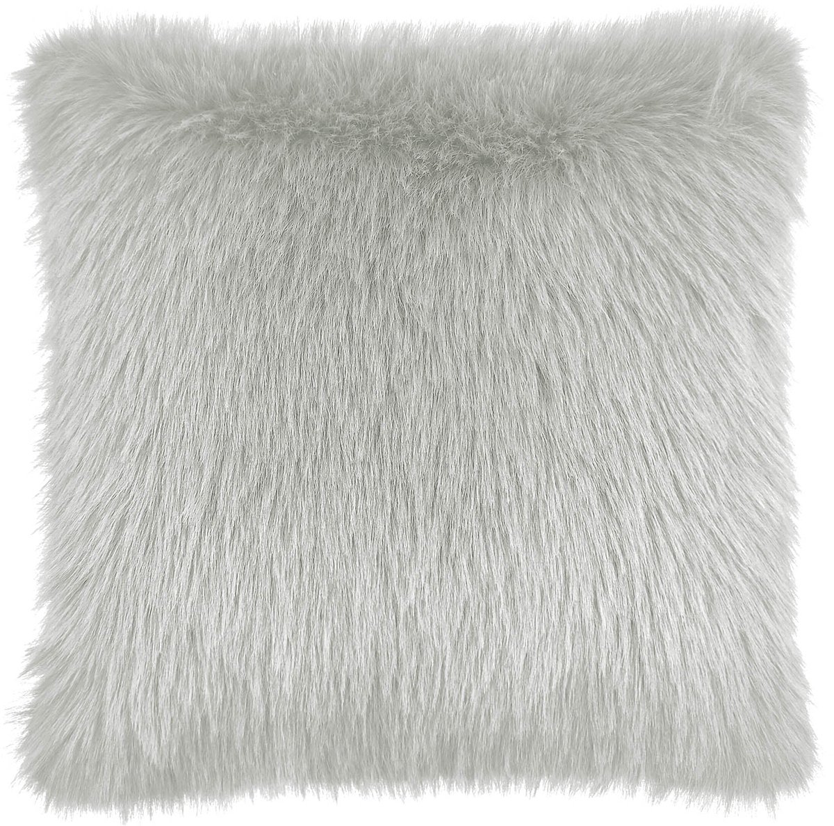 Heckettlane Perle Sierkussen - 48x48cm - Fake Fur - Silver Grey