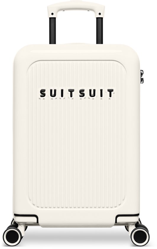 SUITSUIT Handbagage Koffer 55x35x20 cm - Koffer - Trolley Handbagage - TSA Slot - Reiskoffer - 27L - Caretta - Tofu White