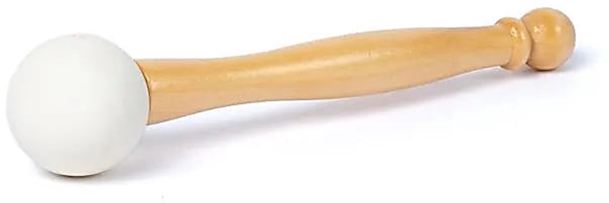 Kristallen Klankschalen Rubberen Hamer - 19cm - 19cm