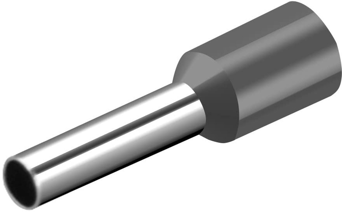 Store_8 - Cord End Terminal - Krimpconnector - Vinyl geïsoleerd - Grijs - Copper Wire Crimp Connector - Geschikt voor 14 - 1000 stuks