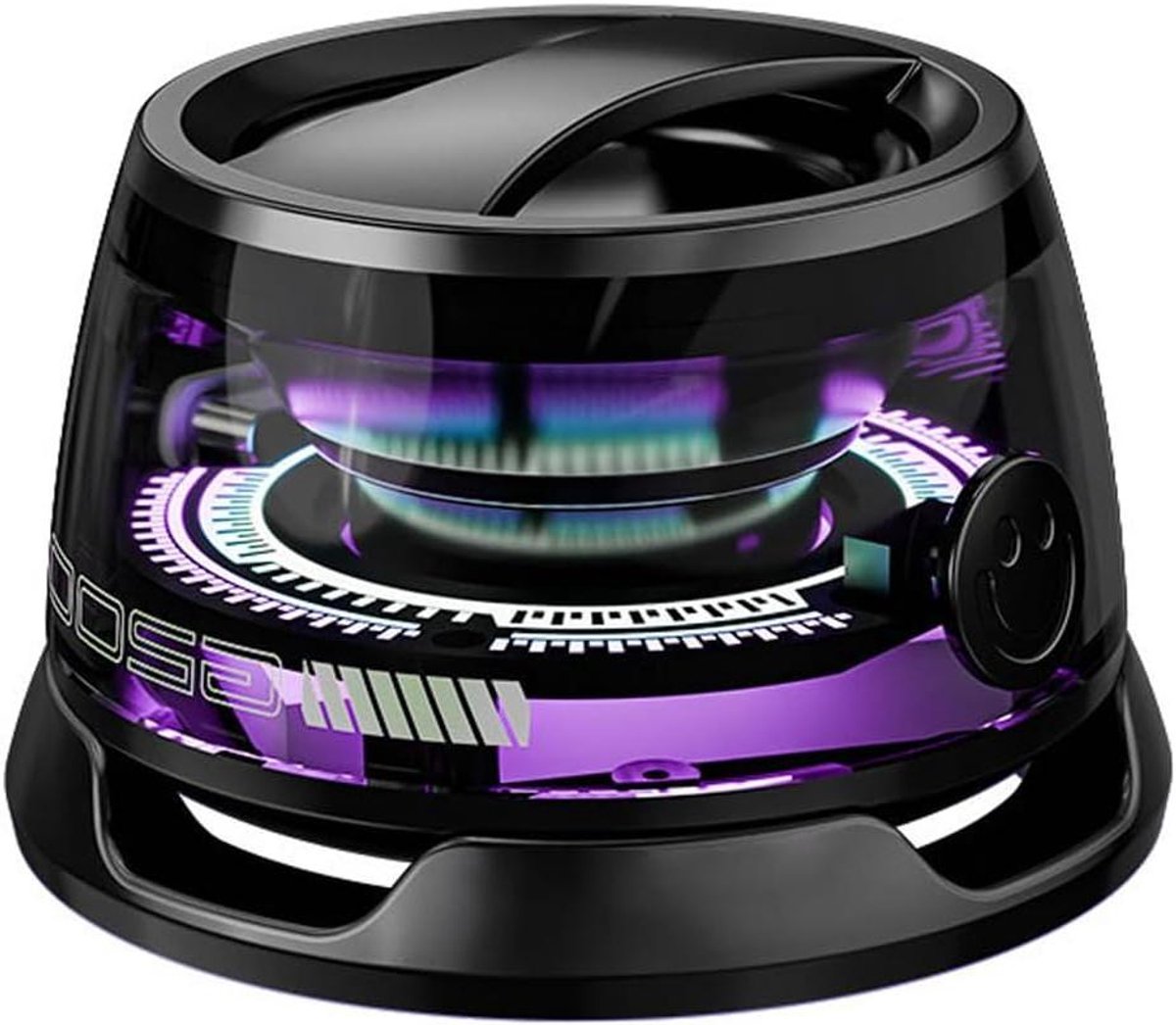 Magnetische Bluetooth Speaker - Draagbare Geluidsbox - Muziek Luisteren - RGB Kleurenlicht - 10 x 10 x 5 cm - Zwart