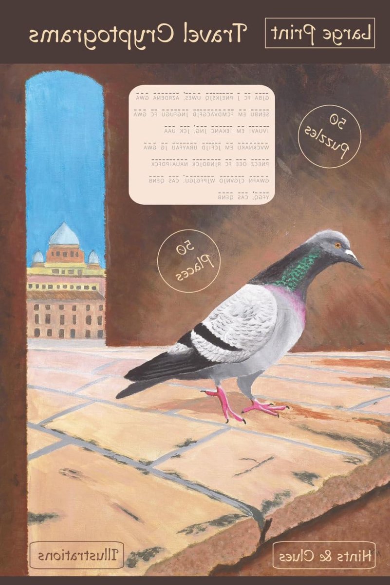 Cryptogram Puzzelboek - Raadsels Boek - Reis Ontspanning - Grote Letter Print - Compact Formaat - Mat