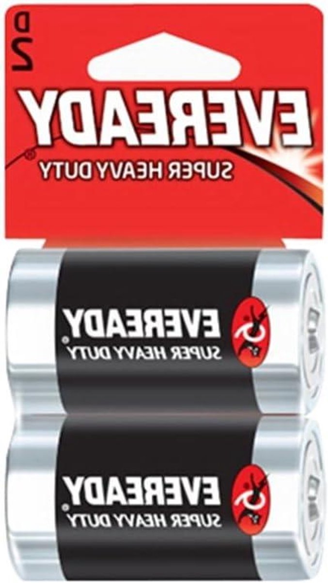 Super Heavy Duty Batterijen - Wegwerpbatterijen D - Apparaten Voeden - Zonder Lekkage - 2 Stuks - Zwart