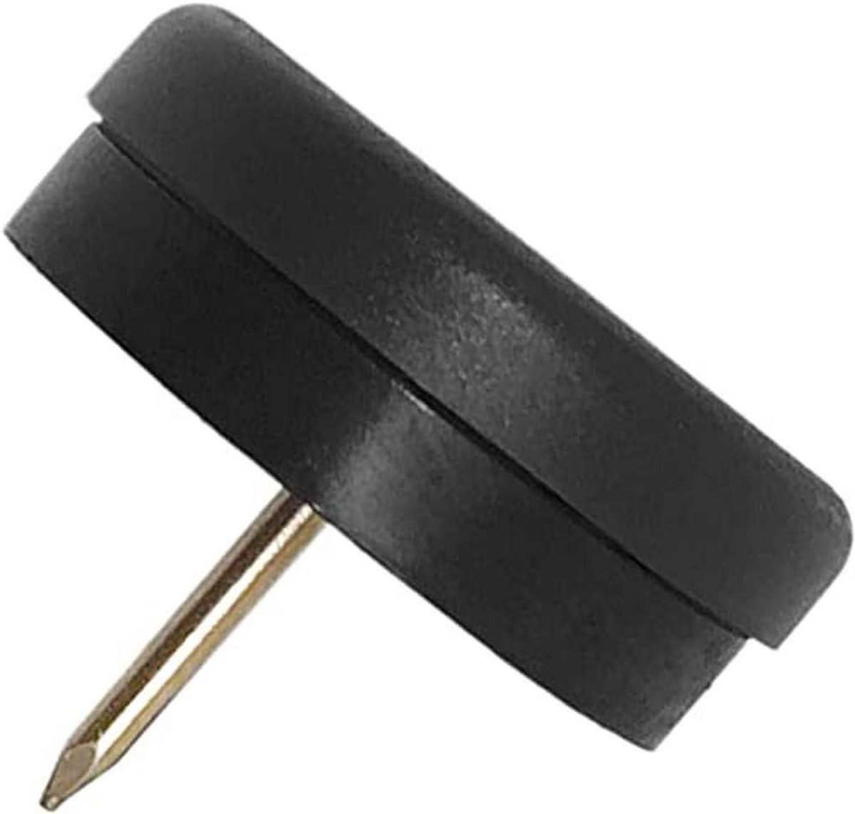 Kunststof Glijders - Meubelglijders Stoelglijders - Vloer Beschermen - Met Buffer en Spijker - Ø 30 mm - Zwart