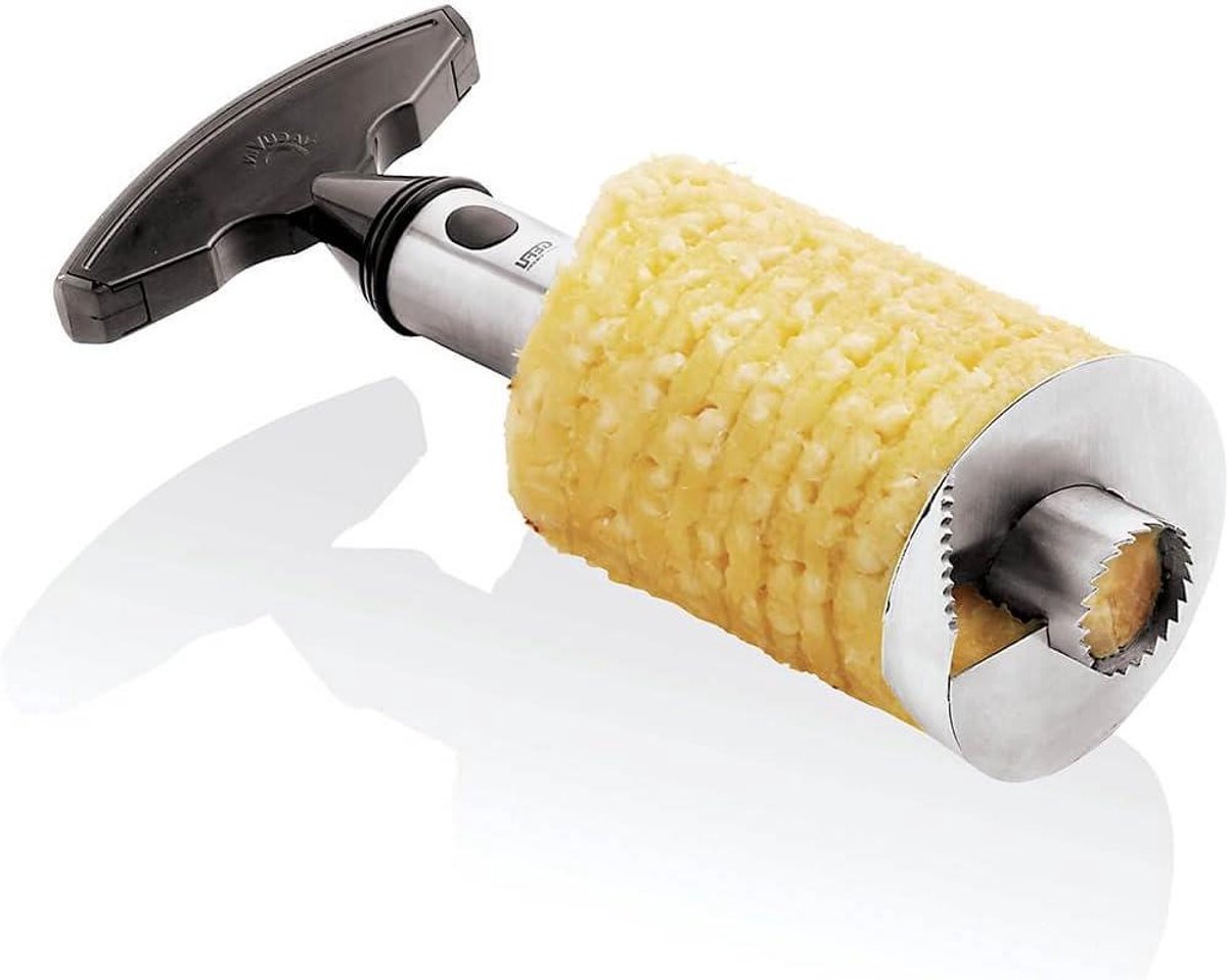 Ananas Snijder - Ananas Verdeeler - Fruit Voorbereiden - Roestvrij Staal - N.v.t. - Zwart