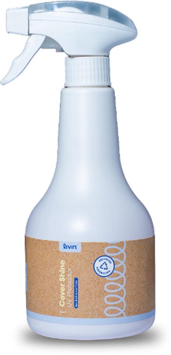 LIVIN' Cover Shine -Whirpool - Reinigt Cover Voor De Spa Of Jacuzzi - Jacuzzi Onderhoud - Jacuzzi Onderhoudsproducten - Whirlpool Reiniger - Jacuzzi producten - Gebruiksvriendelijk - Zeer snel effect - 500ML