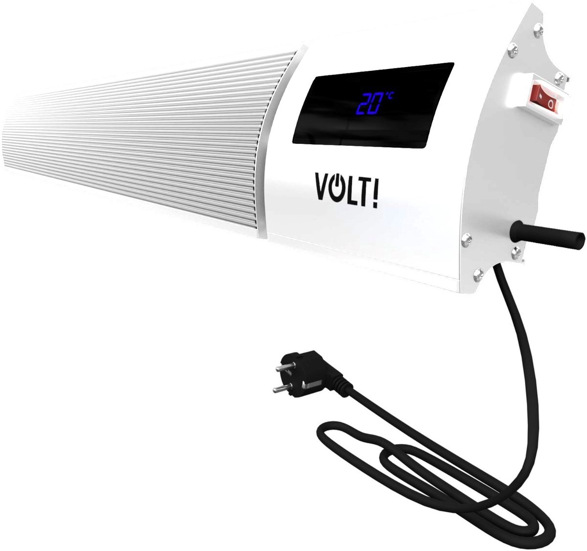 VOLT I-Red Badkamerverwarming- 1200W - Infrarood Heater - Straalkachel - Wifi - IP44 - 96CM - Wit