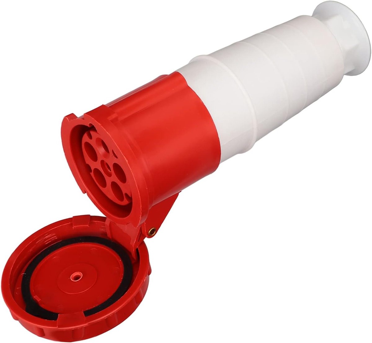 Vrouwelijke Industriële Power Outlet, 5 Pin 63A Stabiele Stekkerverbinding, IP67 Waterdicht en Compact voor Industrie, Landbouw en Havengebruik (220-415V)