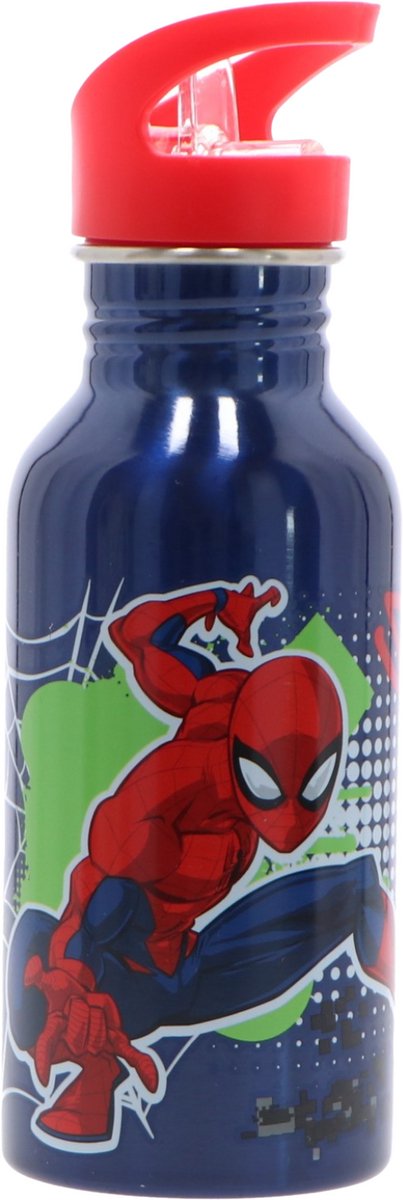 Spiderman Lunchset 5-delig - Aluminium drinkfles - Lunchbox - 3 snackboxen van Merkloos — afbeelding 2