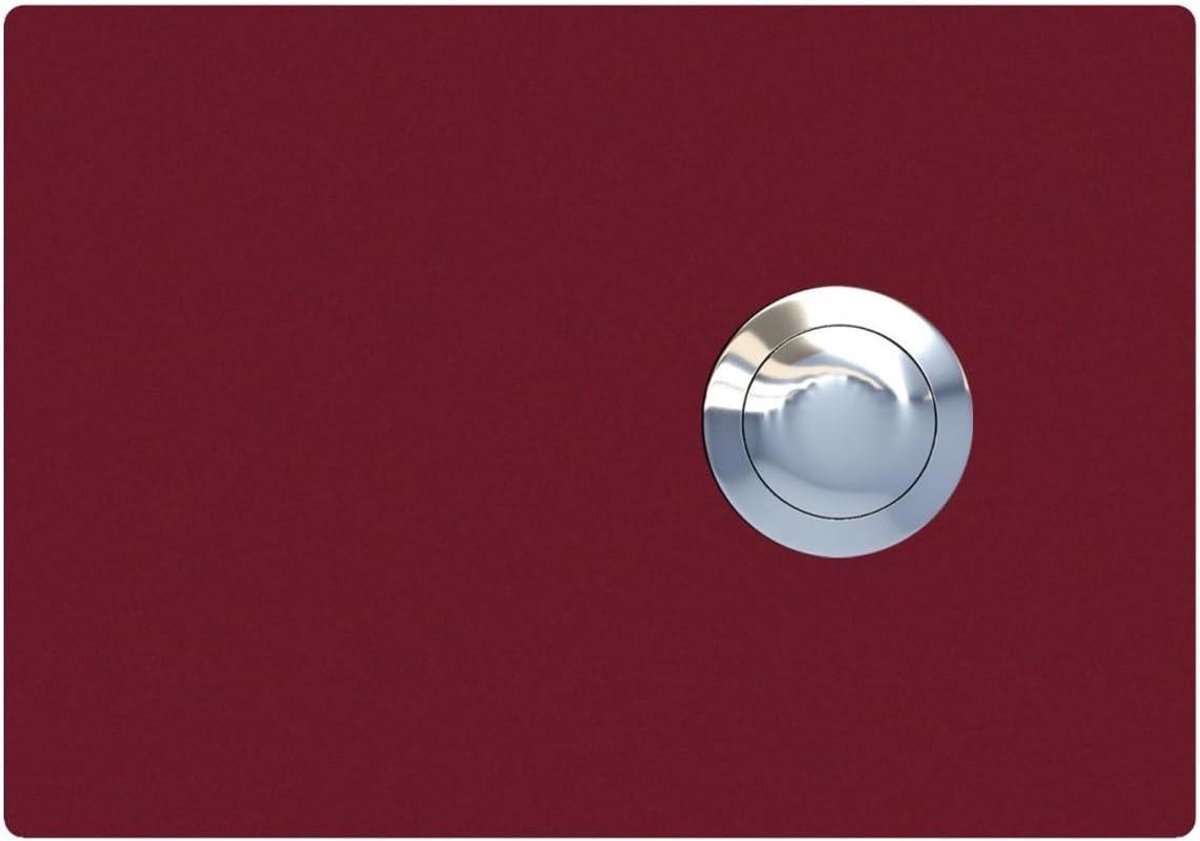 Deurbel Knop - Belknop Deur - Huis Toegang - Gepoedercoat Staal - 10 x 7 cm - Rood