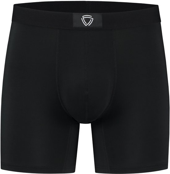 Boxer anti-transpiration Fibershirts - Coussinet anti-transpiration intégré - MicroModal respirant - Anti-transpiration - Homme - Taille L - Noir