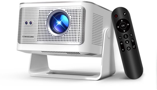 Jently draagbare projector 4K HD 1080P beamer met ingebouwde luidsprekers, cinema view, Full HD, Bluetooth
