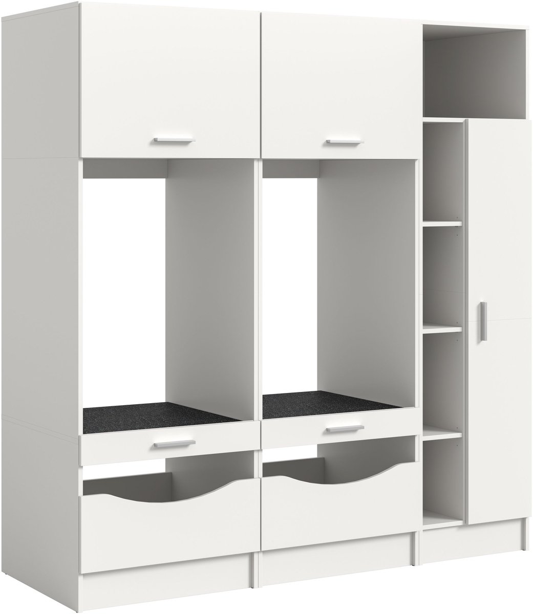 xonox.home Free wasmachine-ombouwset (B/H/D: 183x195x68 cm) in wit imitatie