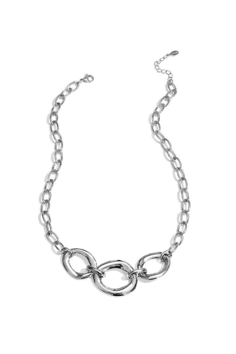 Ketting met ronde statement stukken