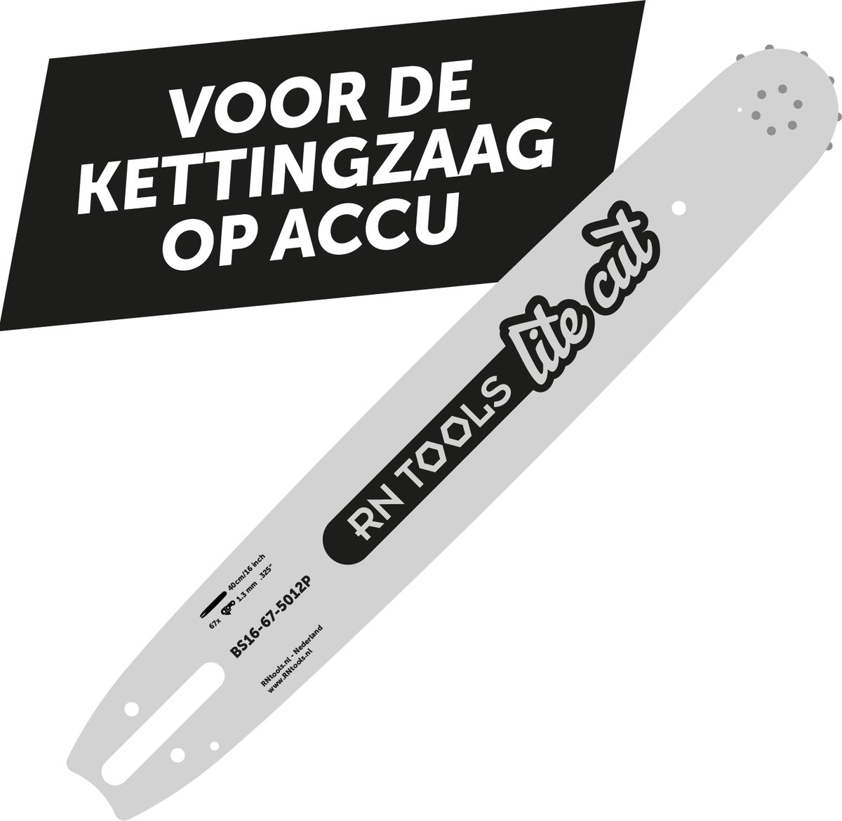 RNtools Kettingzaagblad 40 cm .325 1.3 mm LiteCut - o.a. Stihl MS261, MS271 en MS291