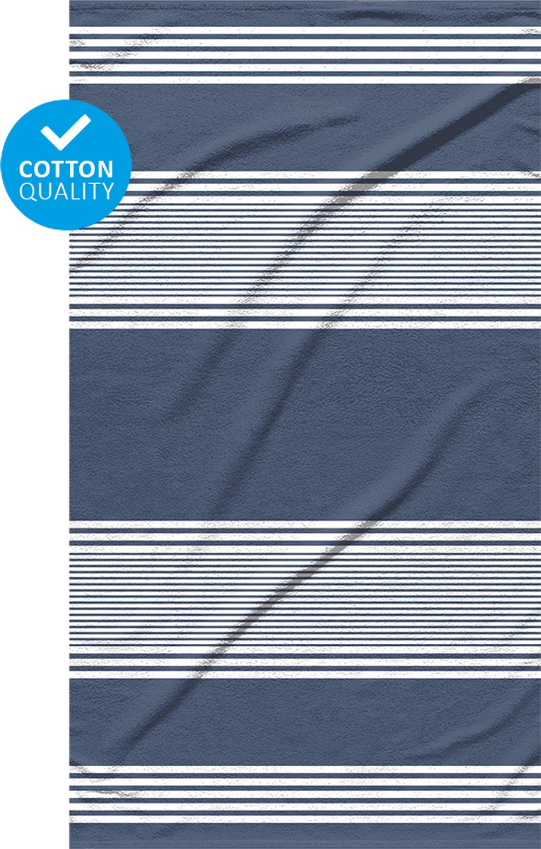Strandlaken luxe Deep Blue 100x180 cm