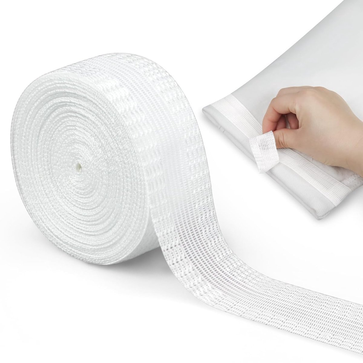 Zoomtape voor broeken, strijkbare zoomtape voor broeken, wasbare zoomtape zonder naaien, zoomtape voor broekranden voor kleding, gordijnen, jeans, pakken, broeken en pantalons(Wit, 10 m/ 1 rol)| Cyslmuk®