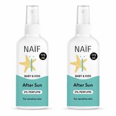 Naïf - Aftersun Spray - Voordeelset - Baby & Kids - Verkoelend - 0% parfum - Lichte formule - 2x175ml