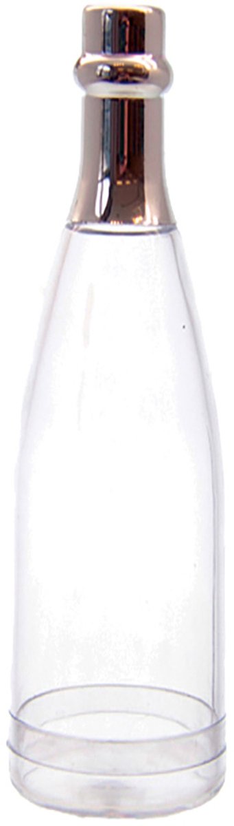 12 champagnefles doosjes plexi zilver hobby decoratie tafeldecoratie feestartikel