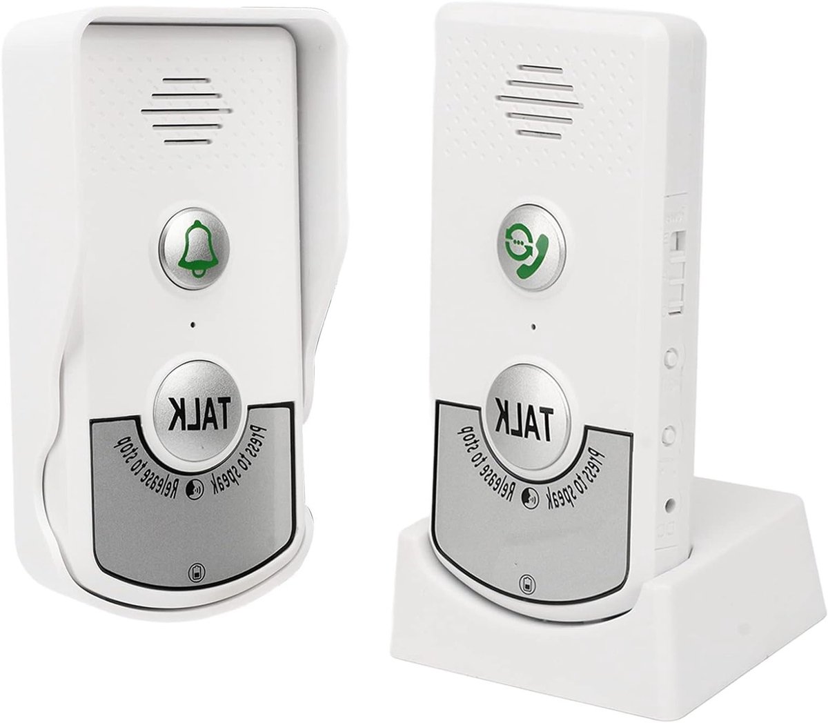 Draadloze Intercom Deurbel met 1000m Bereik, Waterdichte Elektronische Deurbel voor Thuisbeveiliging en Twee-Weg Communicatie, 6 Maanden Standby Tijd