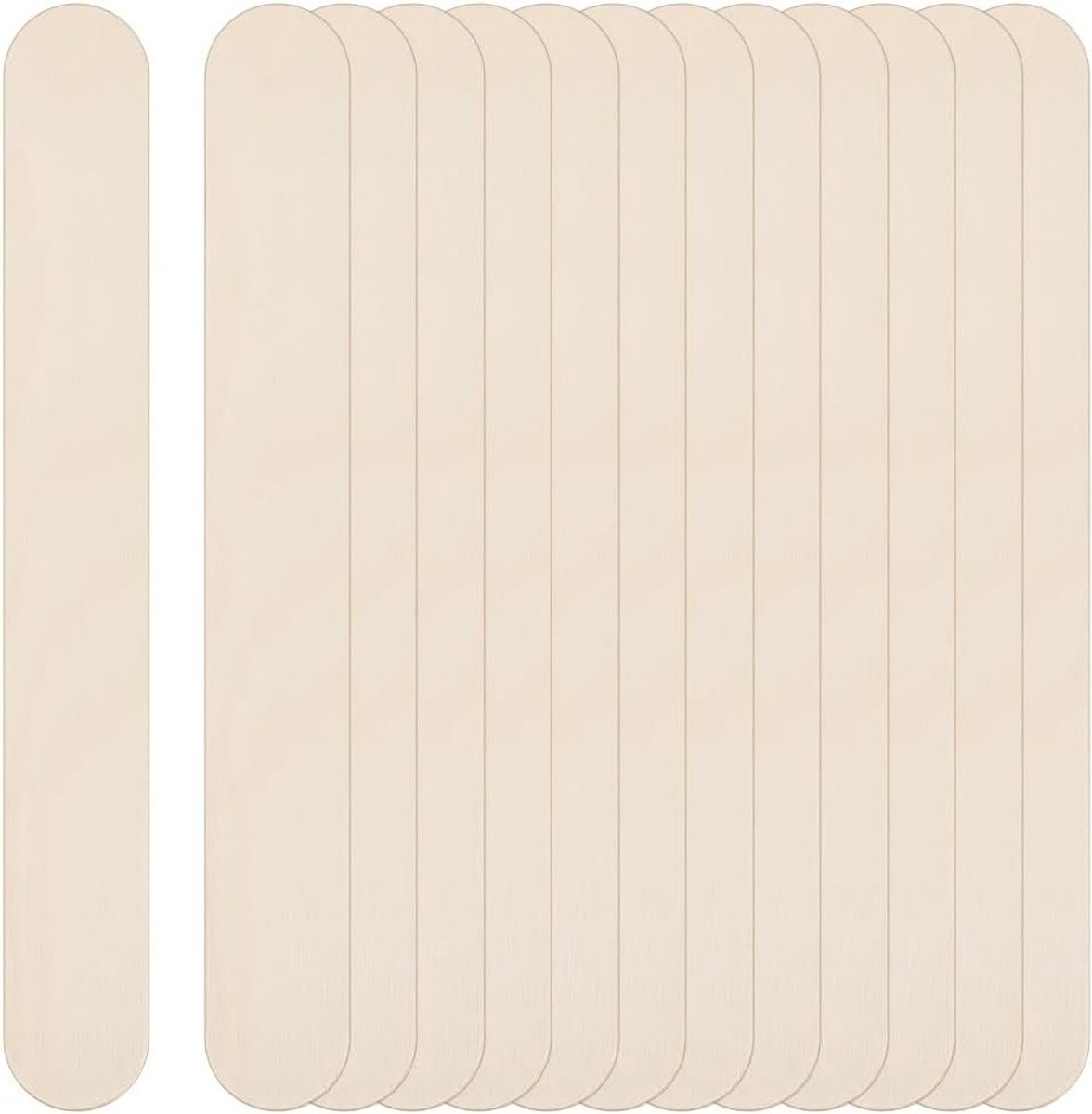 100 Stuks 20 cm Jumbo Houten Craft Sticks voor DIY Projecten, Tongue Depressors en Plant Labels