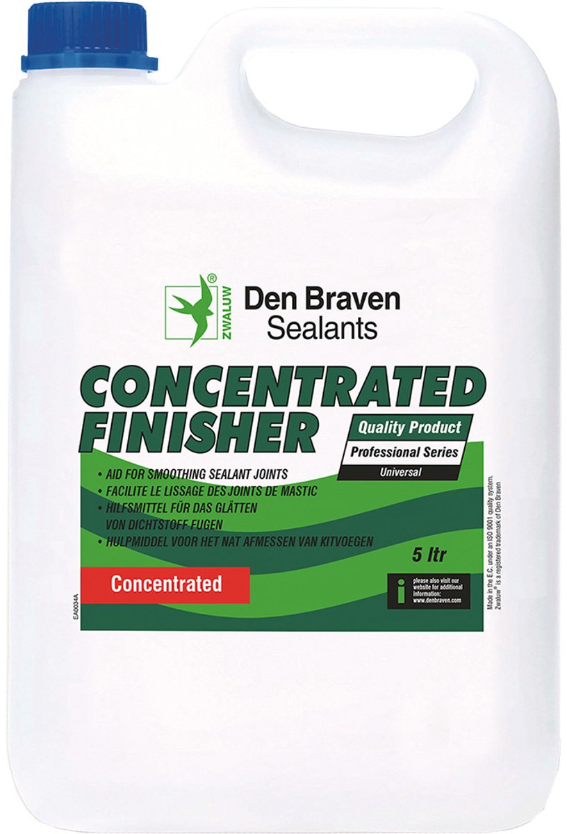 Zwaluw Concentrated Finisher Can 5 liter - Transparant