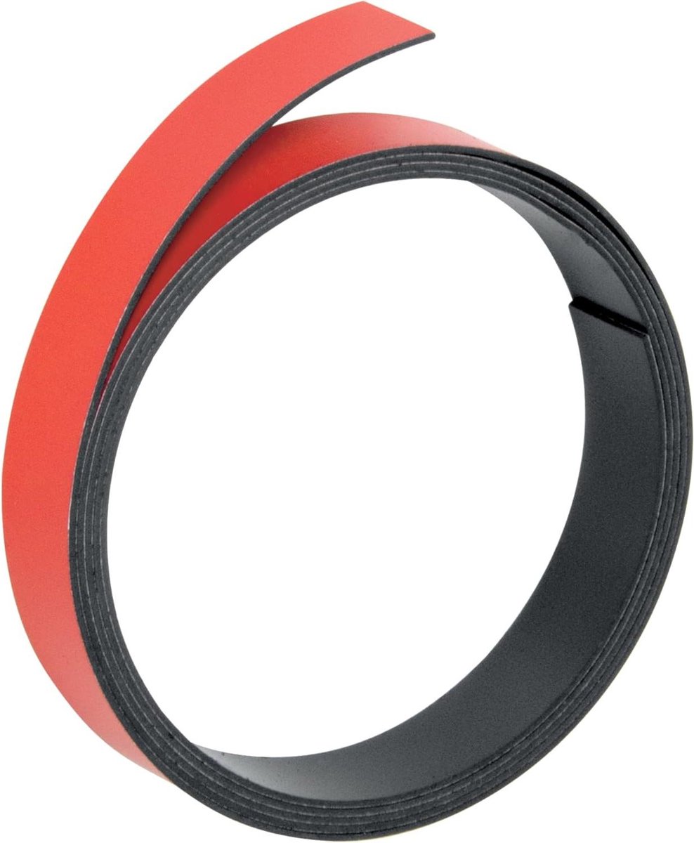 Magneetstrips - Magneetband Rol - Planning Organiseren - Zelf Snijdbaar - 10mm x 1m - Rood