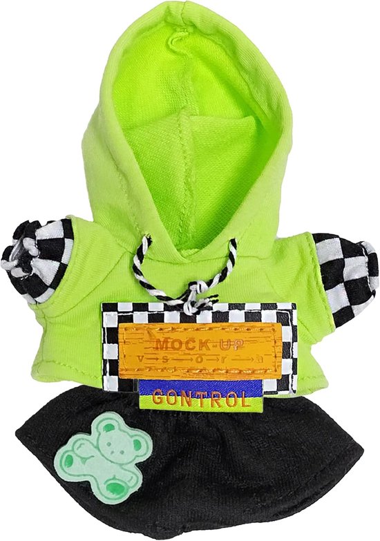 Poppenkledingset - Poppenoutfits Poppenkleding - Poppen Aankleden - Handgemaakte Stijlvolle Sets - 17 cm - Groen — afbeelding 5