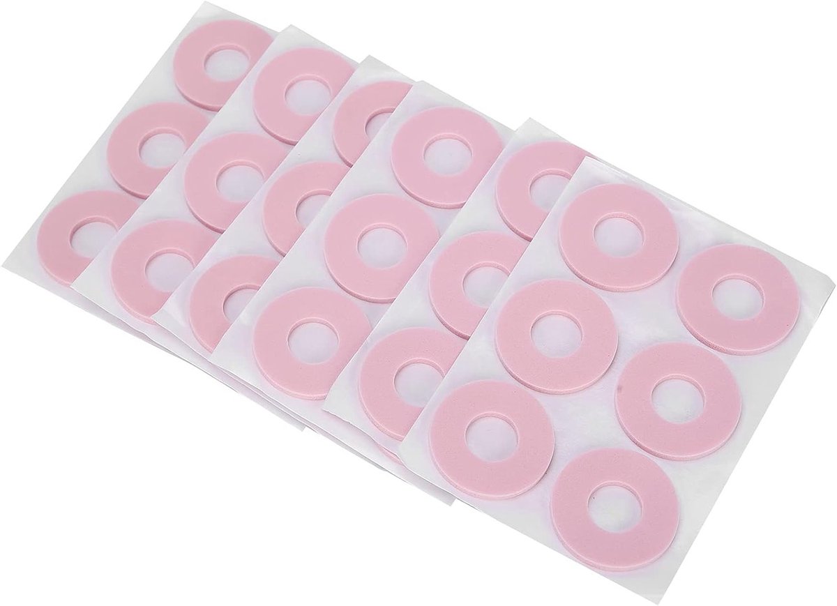 Zelfklevende Voetbeschermingspads voor Hiel en Eeltpreventie - Comfortabele Schuimkussens voor Voetverzorging, Roze, Groot