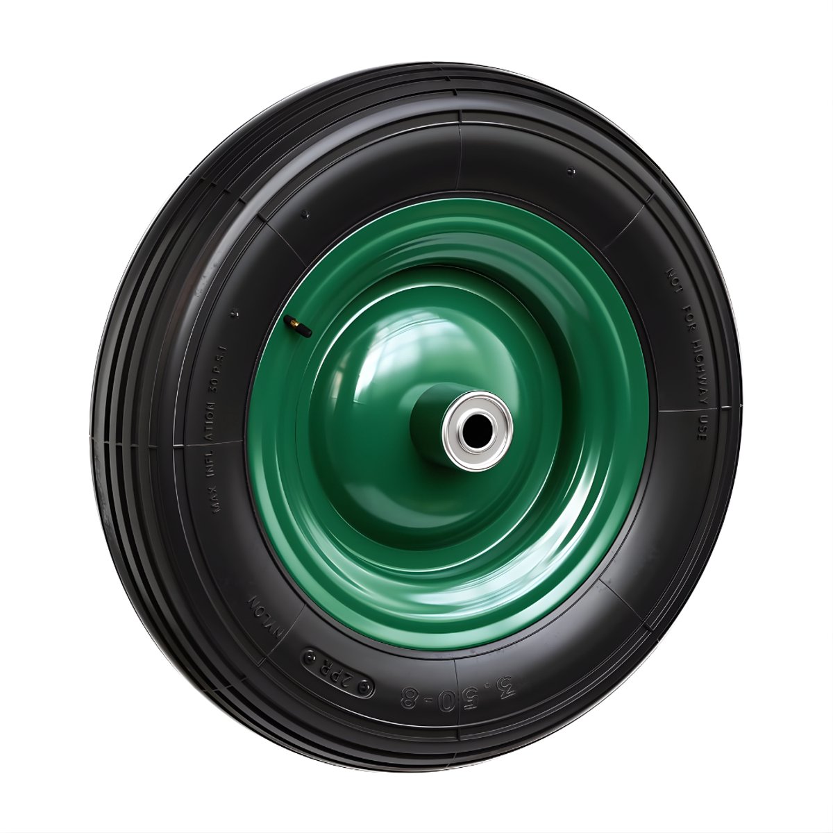 Florixa® Kruiwagenwiel - Kruiwagenwiel Anti Lek - Kruiwagens - Zwart - 37cm x 9cm x 37cm; 2.28 kg