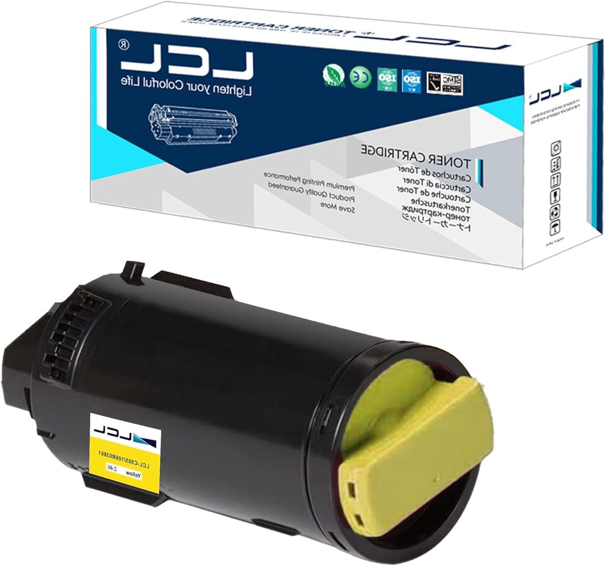 Tonercartridge - Toner Geel - Printer Bijvullen - Hoge Overdrachtssnelheid - 2400 pagina's - Geel