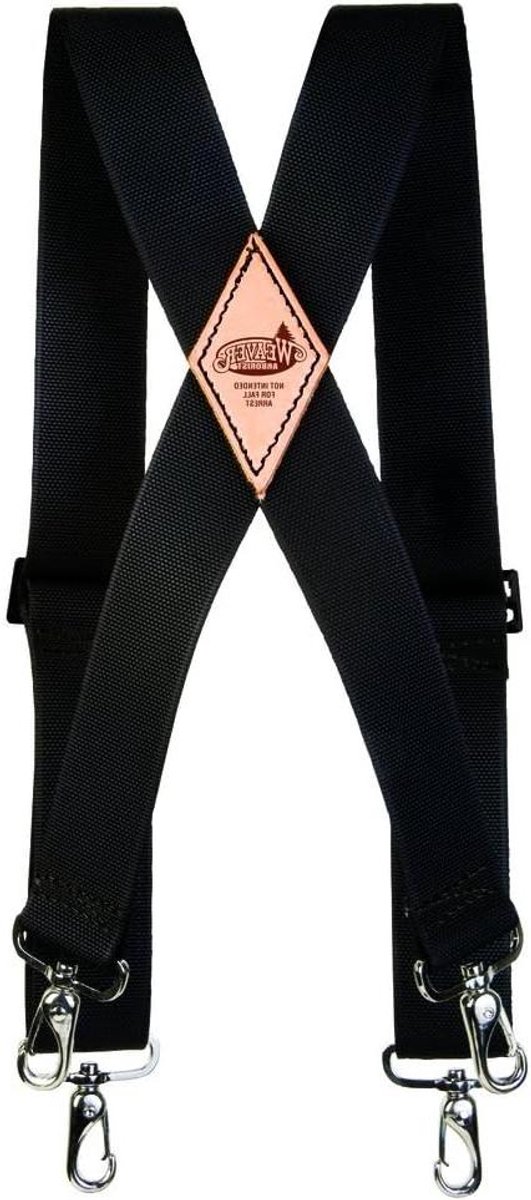 Arborist Hangers - Draagbanden Zadel - Gereedschap Dragen - Verstelbaar Nylon - 5 cm Breed - Zwart