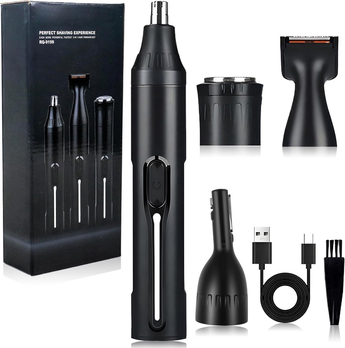 Gezichtstrimmer 4-in-1 - Gezichtsverzorging - Gezichtsverzorging - Multifunctioneel - 10 x 5 x 1 cm - null