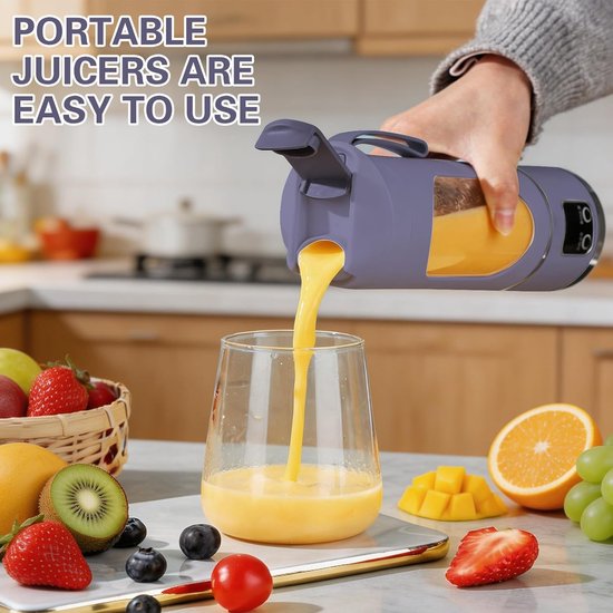 Mini Blender - Persoonlijke Blender - Smoothies Maken - Compact Ontwerp - 350 ml - Wit van MINI — afbeelding 5