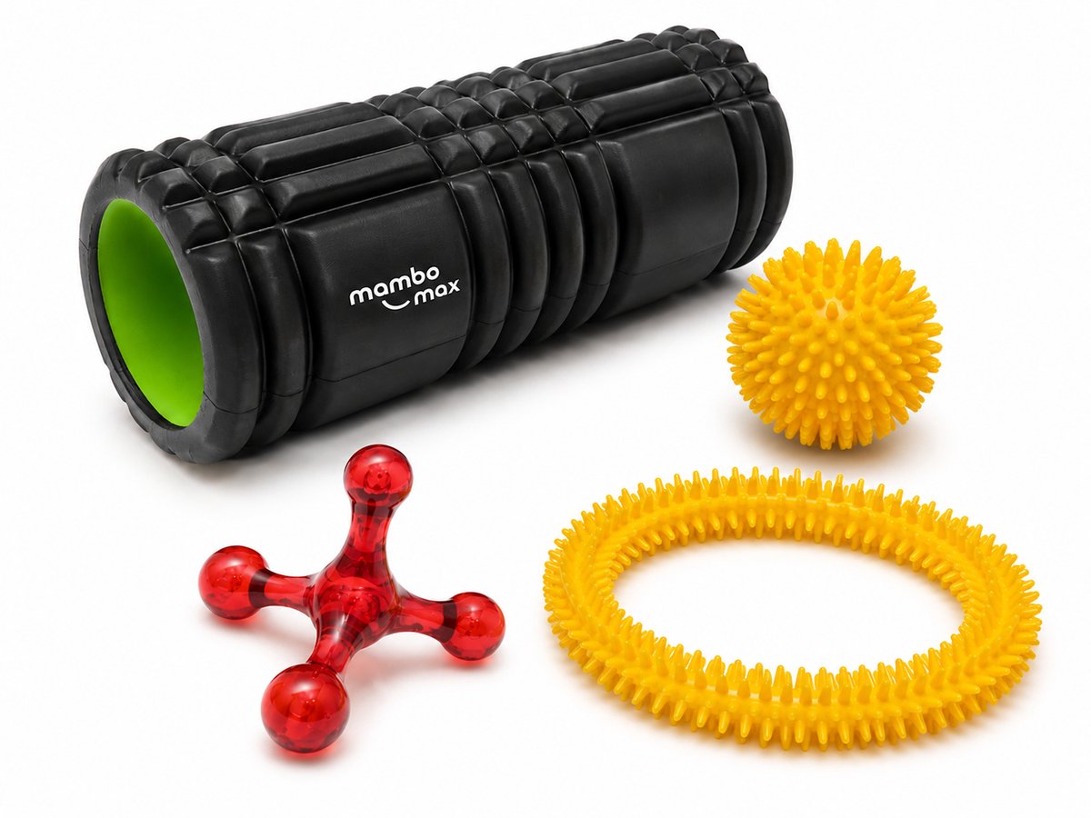 Moves Wellness Set - Foam Roller, Massagebal, Massagering & Jacknobber voor Spierontspanning