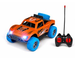 RC Off-Road Racing Truck met Verlichting – 4 Kanaals Bestuurbare Auto incl. Accu, USB Oplader en Afstandsbediening