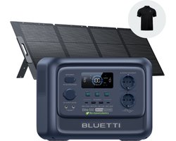 BLUETTI Elite 100 V2 1800W – 1024Wh – Draagbare Accu – met 200W Zonnepanelen PV200 – voor Camping- outdoor- thuis Noodstroom