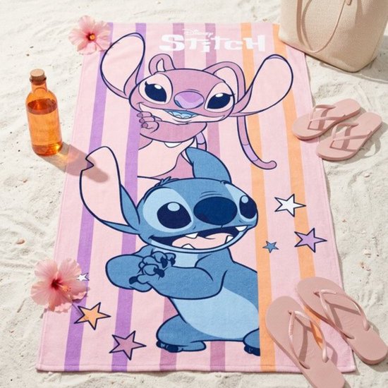 Stitch and Angel strandlaken 70 x 140 cm polyester
