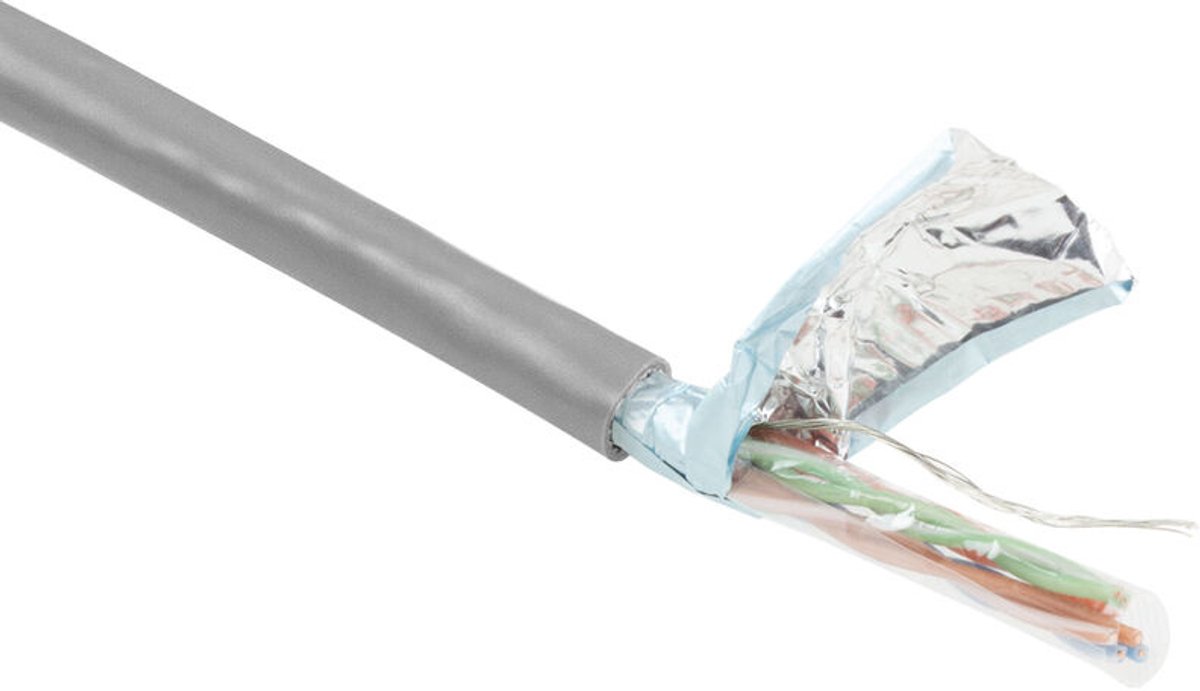 ACT FP7450 CAT5E F/UTP LSZH Patchkabel Soepel Grijs - 500 meter