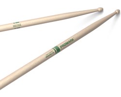 ProMark RBHR565AW Rebound 5A Raw Hickory drumstokken met houten tip