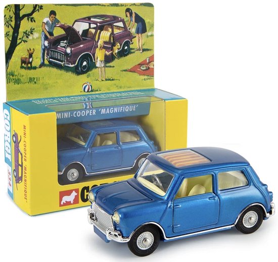 Corgi Model Club MINI Cooper - Modelauto - Schaal 1:41 - Blauw Metalic