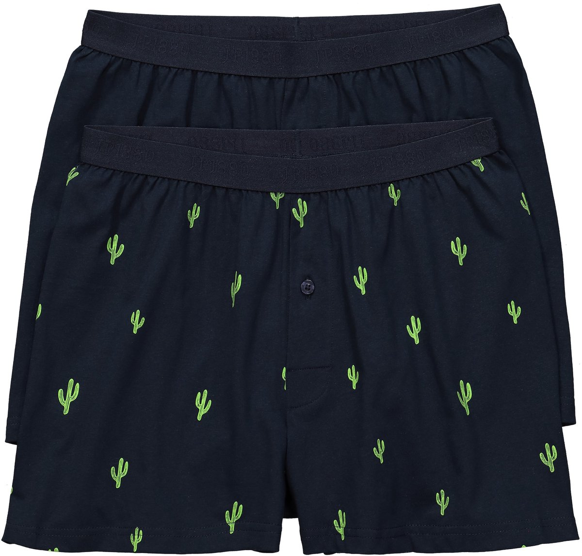 JP 1880 - Heren - Boxershorts FLEXNAMIC® OEKO-TEX set van 2 onderbroek - Navy blauw - Maat 7XL