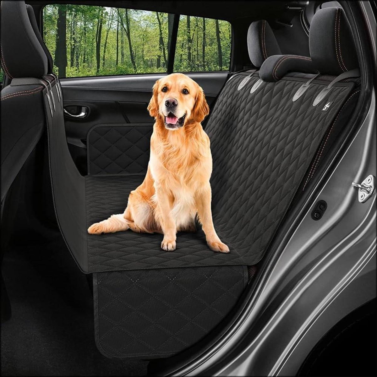 Hondendeken Auto - Huisdier mat - Reizen met hond - Waterdicht en krasbestendig - Universeel - Zwart