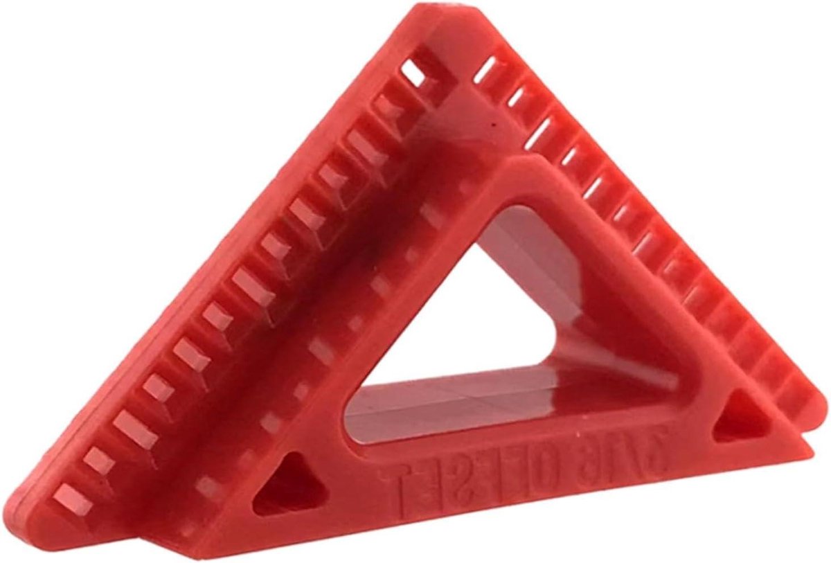 Deurmontagehulp - Aftekenhulp Kozijn - Precisie Uitlijning - Antislip Draagbaar - 3 5 10 mm - Rood