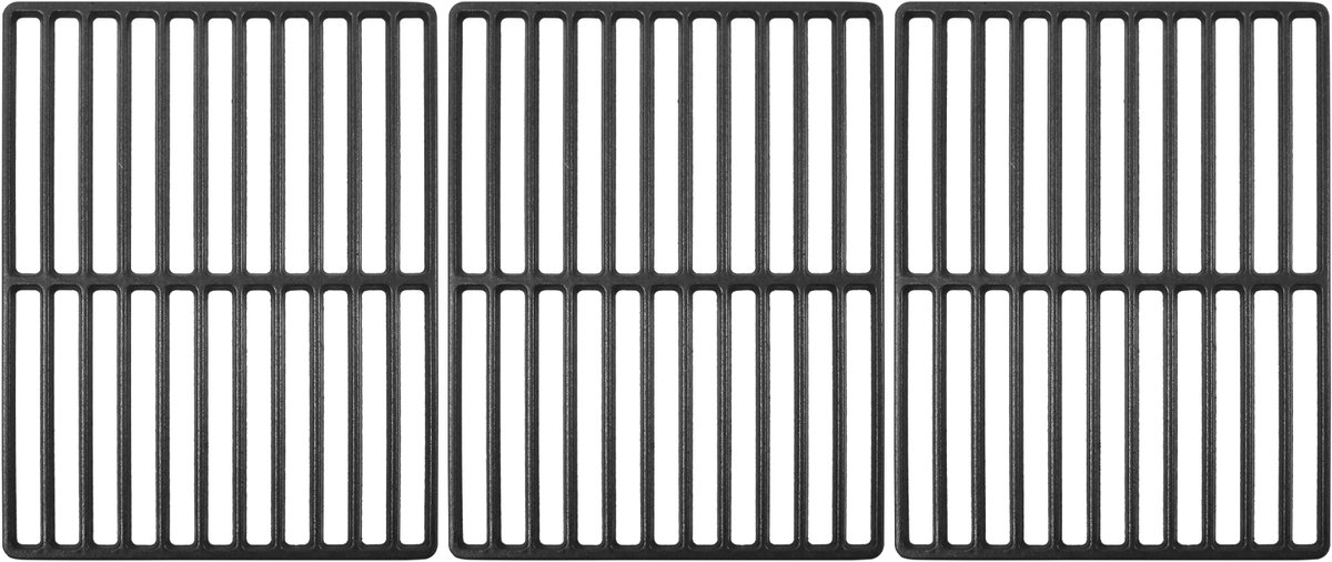 TAINO BRANDO 6+1 Gietijzeren grillroosterset (3-delig) – 77x34 cm – Accessoire voor gasgrill
