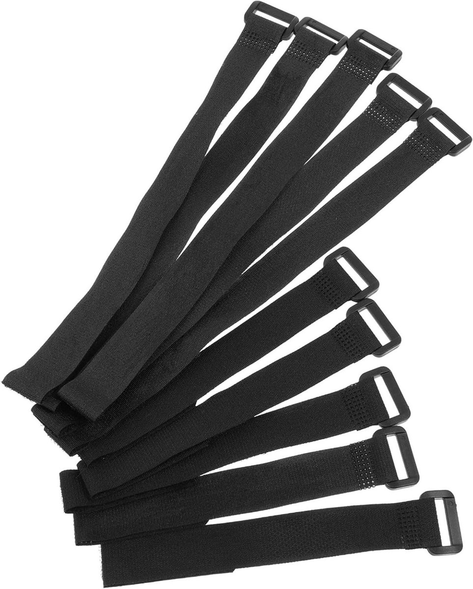 Fiets Banden Bevestiging - Kabelbinders - Transport Stabilisatie - Herbruikbaar Nylon - 10 Stuks - Zwart