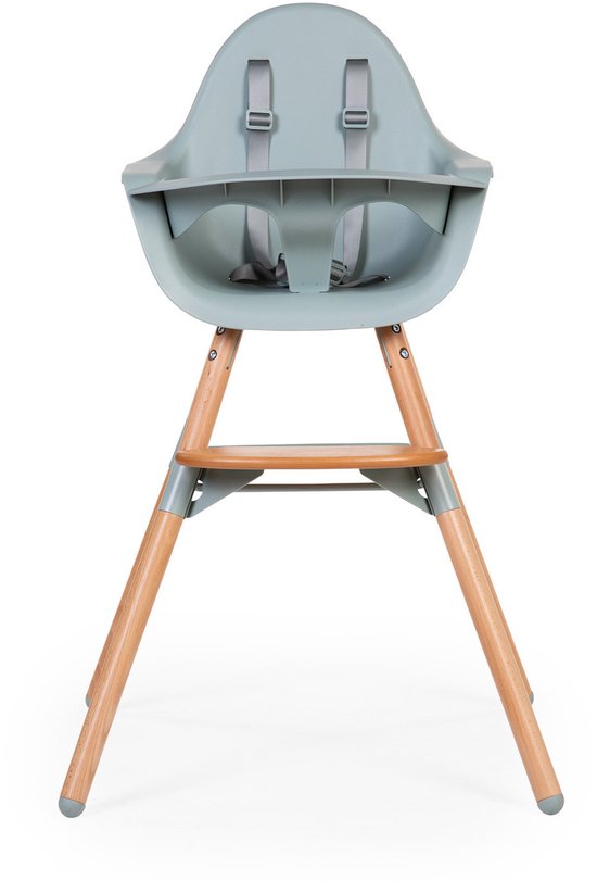 Childhome Evolu Kinderstoel - Munt - 6 mnd tot 6 jaar - Verstelbare Hoogte (50-75 cm/ 90 cm)