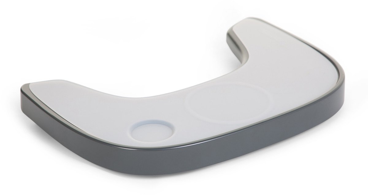 Childhome - Evolu Eettablet voor Kinderstoel - Antraciet - ABS - Inclusief Siliconen Placemat