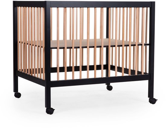 Childhome - Park 97 - Box - Beuk - Zwart/Naturel - 75x95 cm - met wieltjes