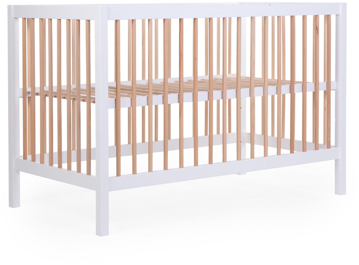 Childhome - COT 97 - Babybed - Kinderbed - Meegroei Bed - Wit Naturel - 120x60Cm